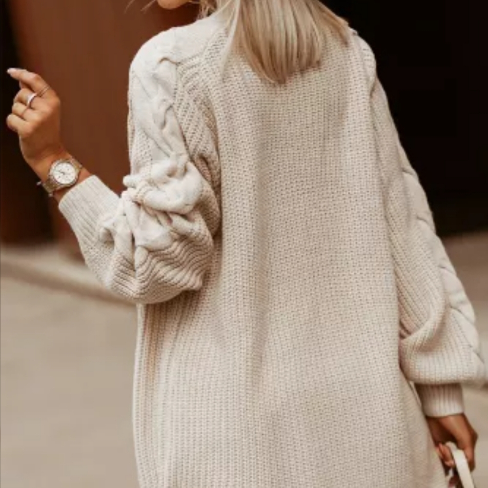 💕New Cable knit open front Cardigan💗clearance price - Picture 4 of 12